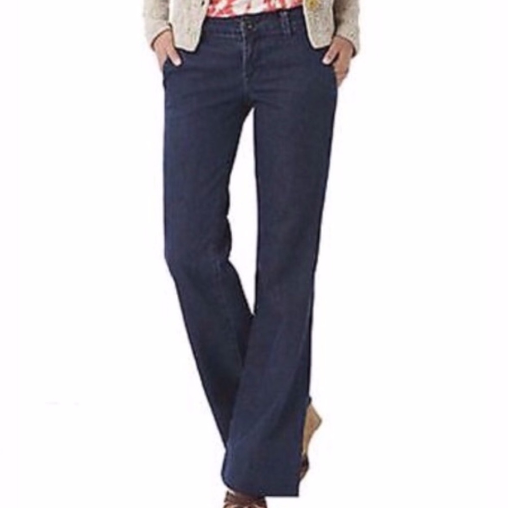 NEW J BRAND STRETCH WIDE LEG JEAN TROUSER MID RISE JEAN PANTS 26